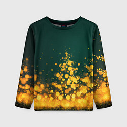 Лонгслив детский Новогодние елочки из боке, цвет: 3D-принт