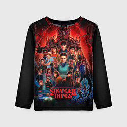 Детский лонгслив Все герои Загадочные события финал