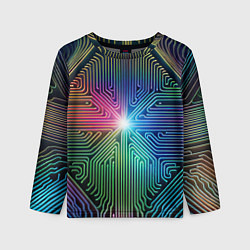 Детский лонгслив Линейная графика