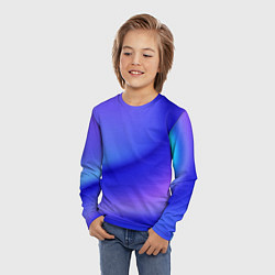 Лонгслив детский The color is multicolored, цвет: 3D-принт — фото 2