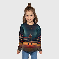 Лонгслив детский Чемпион на ринге, цвет: 3D-принт — фото 2