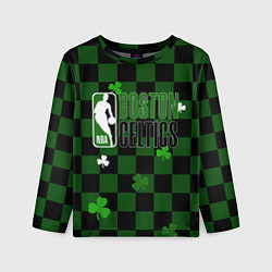Лонгслив детский NBA Boston Celtics, цвет: 3D-принт