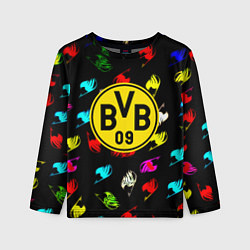 Детский лонгслив Borussia хвост феи неон
