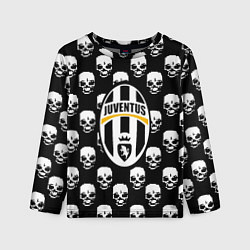 Лонгслив детский Ювентус черепа, цвет: 3D-принт