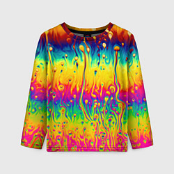 Лонгслив детский Tie dye, цвет: 3D-принт