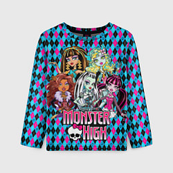Лонгслив детский Monster High, цвет: 3D-принт