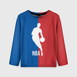 Лонгслив детский Эмблема NBA, цвет: 3D-принт