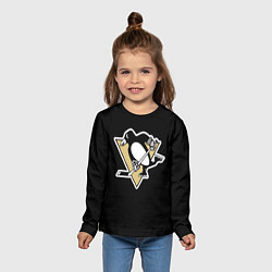 Лонгслив детский Pittsburgh Penguins: Crosby, цвет: 3D-принт — фото 2