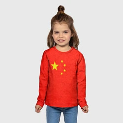 Лонгслив детский Китай, цвет: 3D-принт — фото 2