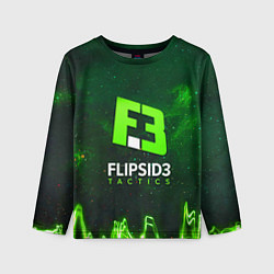 Лонгслив детский Flipsid3 Tactics, цвет: 3D-принт