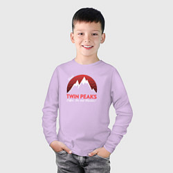 Лонгслив хлопковый детский Twin Peaks: Pie & Murder, цвет: лаванда — фото 2