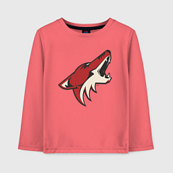 Лонгслив хлопковый детский Phoenix Coyotes, цвет: коралловый