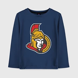Лонгслив хлопковый детский Ottawa Senators, цвет: тёмно-синий