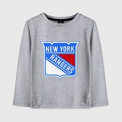 Лонгслив хлопковый детский New York Rangers, цвет: меланж