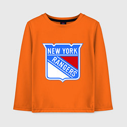 Лонгслив хлопковый детский New York Rangers, цвет: оранжевый