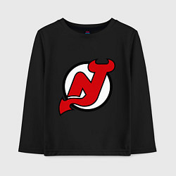 Лонгслив хлопковый детский New Jersey Devils, цвет: черный