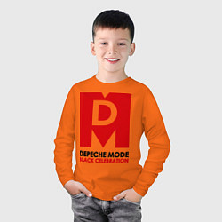Лонгслив хлопковый детский Depeche Mode: Black Celebration, цвет: оранжевый — фото 2