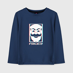 Лонгслив хлопковый детский F society, цвет: тёмно-синий