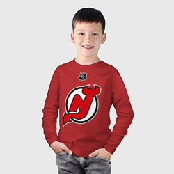 Лонгслив хлопковый детский New Jersey Devils: Kovalchuk 17, цвет: красный — фото 2
