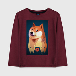 Детский лонгслив Wow Doge