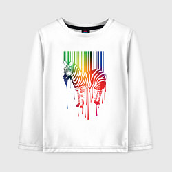 Детский лонгслив Color zebra