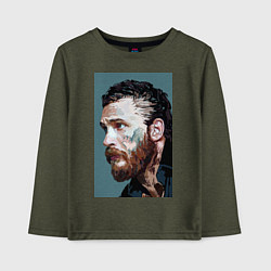 Лонгслив хлопковый детский Том Харди Ван Гога, цвет: меланж-хаки