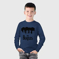 Лонгслив хлопковый детский The Beatles: Faces, цвет: тёмно-синий — фото 2