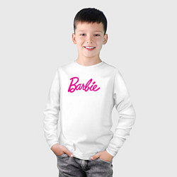 Лонгслив хлопковый детский Барби 3, цвет: белый — фото 2