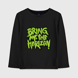 Лонгслив хлопковый детский Bring me the horizon, цвет: черный