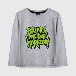 Лонгслив хлопковый детский Bring me the horizon, цвет: меланж