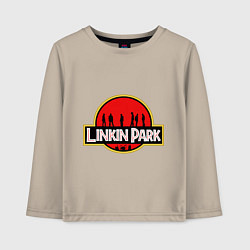 Лонгслив хлопковый детский Linkin Park: Jurassic Park, цвет: миндальный