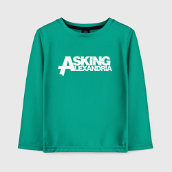 Лонгслив хлопковый детский Asking Alexandria, цвет: зеленый