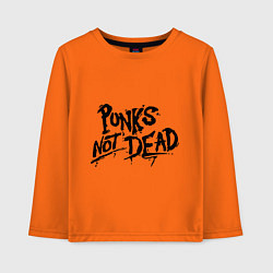 Детский лонгслив Punks not dead