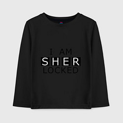 Детский лонгслив I am Sherlocked