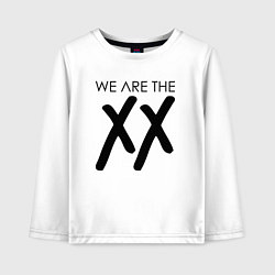 Лонгслив хлопковый детский We are the XX, цвет: белый