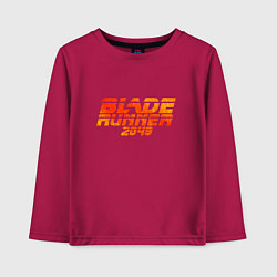 Лонгслив хлопковый детский Blade Runner 2049, цвет: маджента