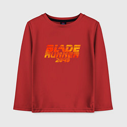 Лонгслив хлопковый детский Blade Runner 2049, цвет: красный