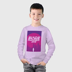 Лонгслив хлопковый детский Blade Runner 2049: Purple, цвет: лаванда — фото 2
