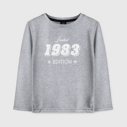 Лонгслив хлопковый детский Limited Edition 1983, цвет: меланж