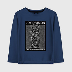 Лонгслив хлопковый детский Joy Division: Unknown Pleasures, цвет: тёмно-синий