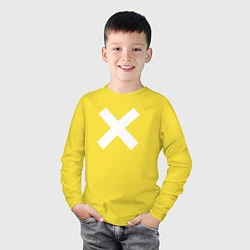 Лонгслив хлопковый детский The XX: White X, цвет: желтый — фото 2
