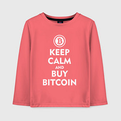 Детский лонгслив Keep Calm & Buy Bitcoin