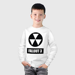 Лонгслив хлопковый детский Fallout 3, цвет: белый — фото 2