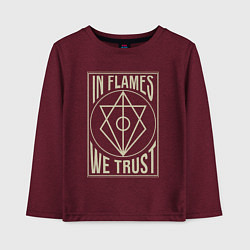 Детский лонгслив In Flames: We Trust