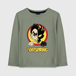 Лонгслив хлопковый детский The Offspring Boy, цвет: авокадо