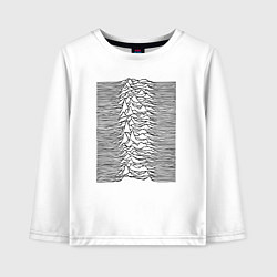 Лонгслив хлопковый детский Unknown Pleasures, цвет: белый