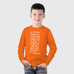 Лонгслив хлопковый детский Joy Divison: Unknown Pleaser, цвет: оранжевый — фото 2