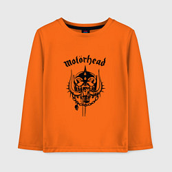 Лонгслив хлопковый детский Motrhead: Black Devil, цвет: оранжевый