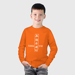 Лонгслив хлопковый детский Аквариум, цвет: оранжевый — фото 2