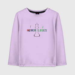 Лонгслив хлопковый детский No Game No Life, цвет: лаванда